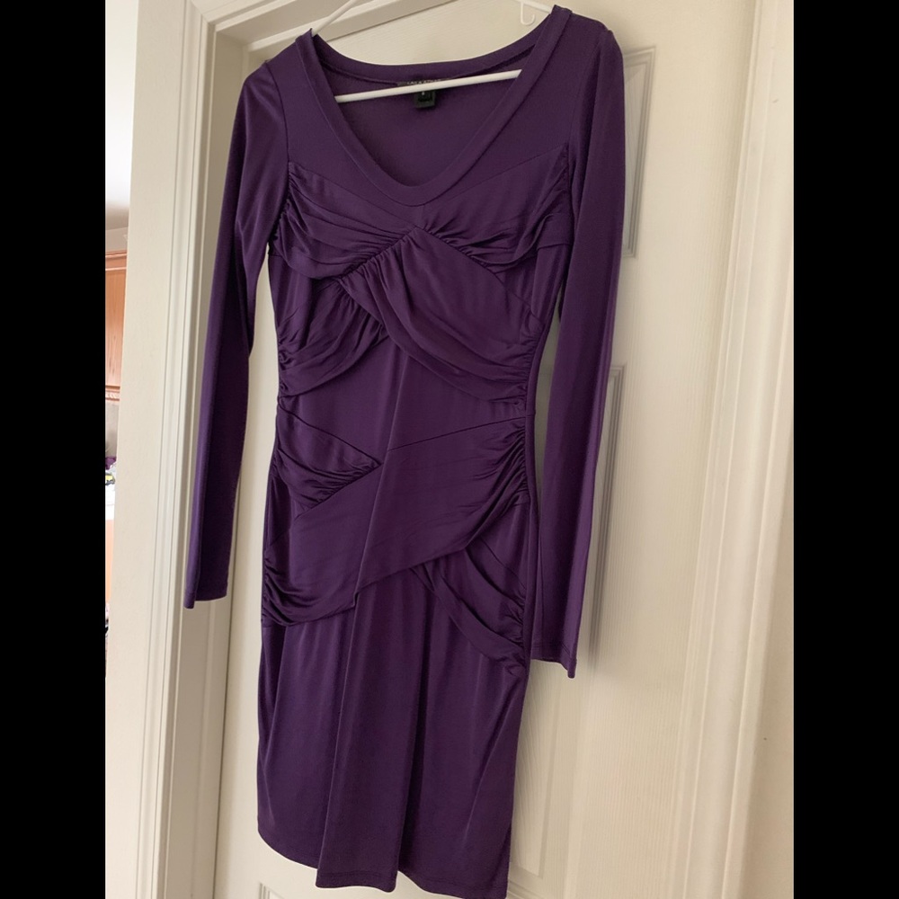Laila Azhar purple silk dress Small